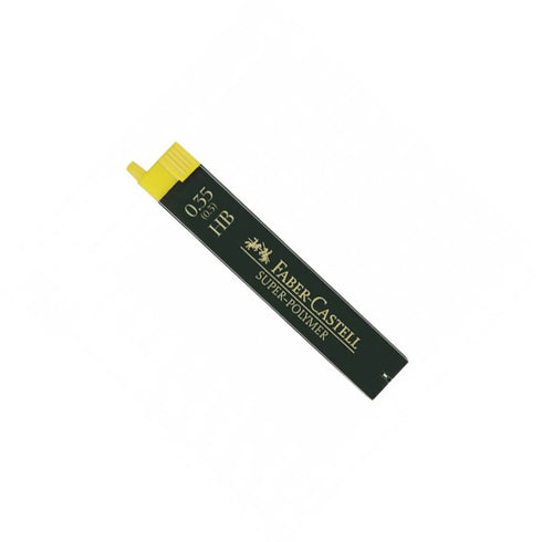 Grafitas mechaniams pieštukams, Faber-Castell, 0,35 (0,3) mm., 60 mm., 12 vnt, minkštumas-HB